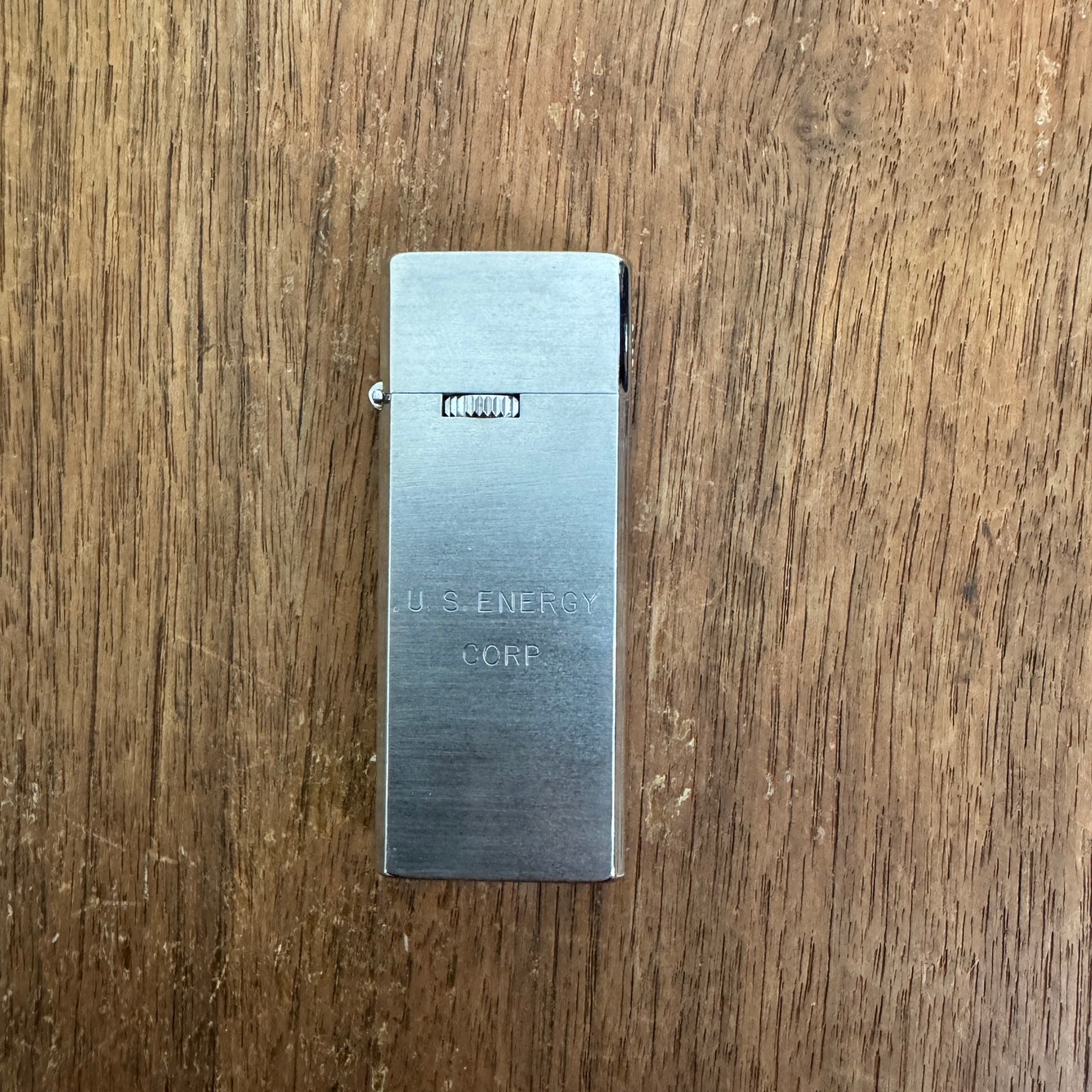 Vintage U.S. Energy Corp. Stainless Steel Barlow B16 Butane Lighter