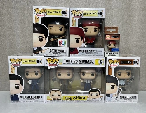 Funko Pop! Vinyl: The Office Michael Scott Lot Date Mike Santa Toby Keychain