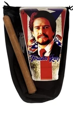 Hand Held Cowbell Painted Photo Frankie Ruiz And PR Flag Design TP#5
