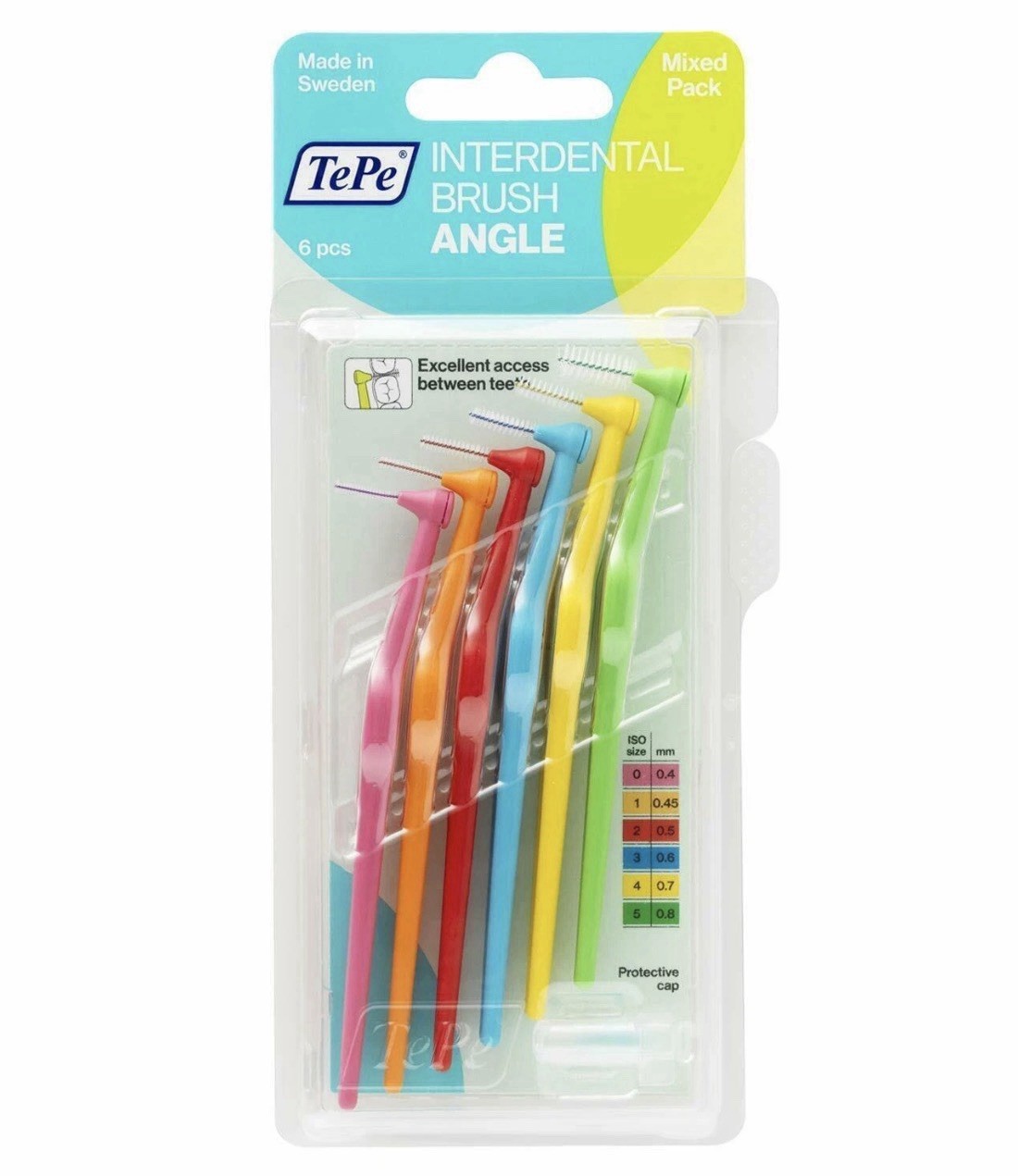 TePe Angle Mixed Interdental Brushes - Pack of 6 Brushes