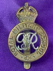 Genuine WW2 The Duke of York's Military School Dover Bimetal Cap Badge w/slider