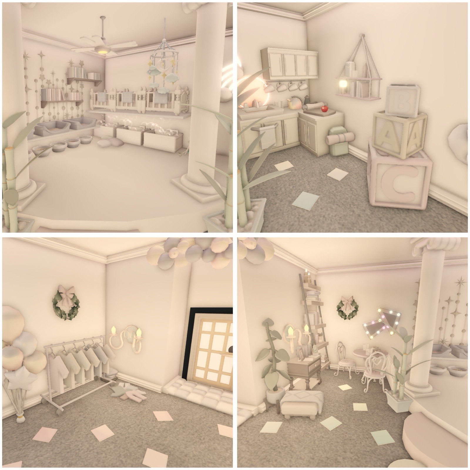 🤍 White Aesthetic Cutecore Preppy Grinding House Adopt Me Home 🤍