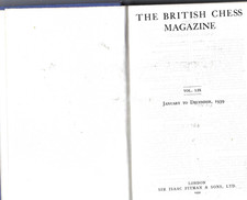 British Chess Magazine 1939 Bound Volume