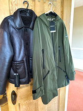 NWT brown faux reversible jacket size TKMatt size 8.