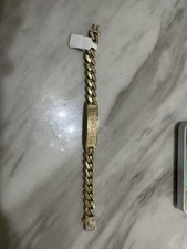 Mens Gold Cuban Link Chain Bracelet with Box ...