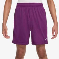 NWT Nike Standard Fit Solid Logo Purple Shorts Dri-Fit FN8692-503 KIDS SMALL