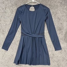 Weissman Dress M Blue Mesh Waist Skater Lyrical Balletcore Dancewear Costume
