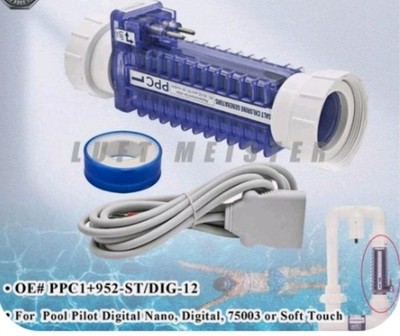 NEW PPC1 Replacement Cell  w/ Unions For Autopilot Pool Pilot Digital Soft Touch