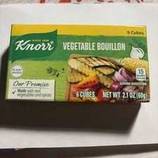 Knorr Bouillon Cubes Vegetable Flavor 6 Count...