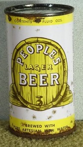 *1948* Peoples Lager flat top Beer Can