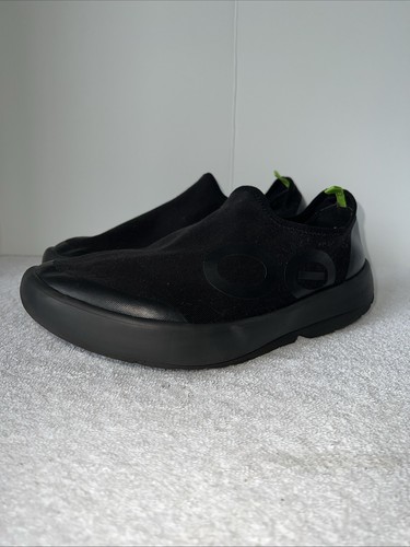 Zapatos de recuperación OOFOS OOMG Huali para hombre talla 10 de lona negros sin cordones Q2-692021 - Imagen 2 de 12