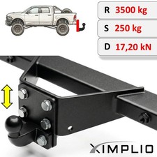Adapterplatte zur Höhenverstellung 2 Loch 90mm AHK-Bock für VW Taro 1989-1997