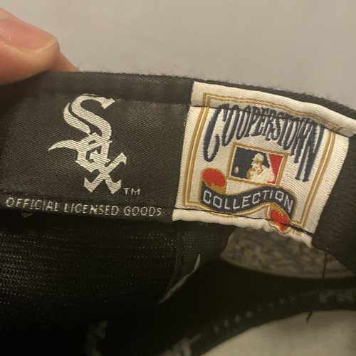 Gorra Chicago White Sox Snap Back negra blanca MLB béisbol Comiskey Park para hombre - Imagen 8 de 13