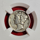 1944-S Mercury Dime 10C 90% Silver NGC Genuine Route 66 The Mother Road — photo 2