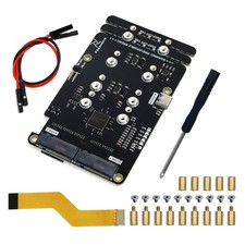 Freenove Quad M.2 NVMe SSD HAT for Raspberry Pi 5, Adapter AI 4 Slots