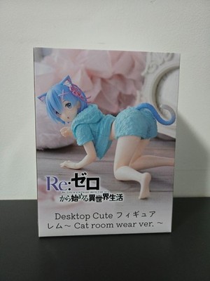 Re Zero Rem Desktop Cute Cat room wear Version Figur