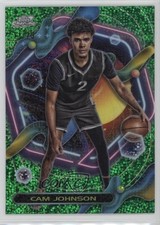 2023 Topps Cosmic Chrome Green Space Dust Refractor 71/75 Cam Johnson #14 1l78