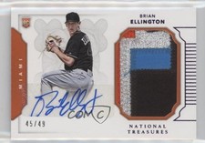 2016 Panini National Treasures Purple 45/49 Brian Ellington #159 Auto r7d