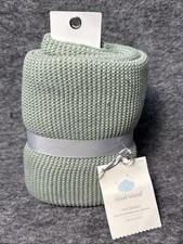 Cloud Island Knit Green Blanket Newborn Baby Blanket , 30x40 in. NWT