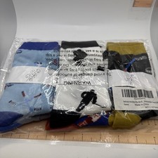 Hockey Printed Socks Youth Boys Or Girls 8-12 Yrs - 6 Pair