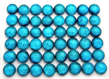 TINY Lot 48 pcs round gorgeous DICHROIC earring bracelet FUSED GLASS C14 CABS