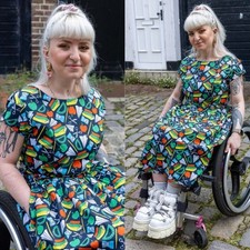 RUN AND FLY Dress Back To School Print 8-26 Cotton Tea Pockets Teacher Quirky