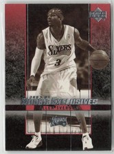 2003-04 Upper Deck Rookie Exclusives Allen Iverson #31 Philadelphia 76ers Card. rookie card picture