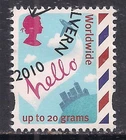 GB 2010 QE2 World Post Smilers hello in plane vapour Ex Fdc M/S 3024 ( G1589 )