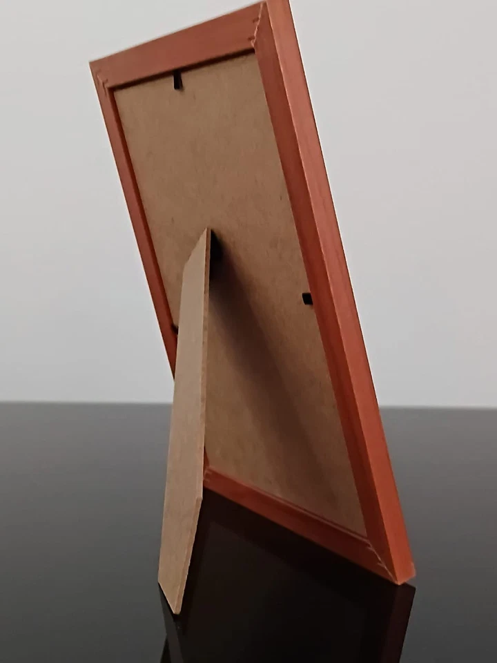 Marco de fotos de madera de grano 2L - Marco de fotos de mesa 5x7 - Daiso - MDF/PVC Foto 4 de 4