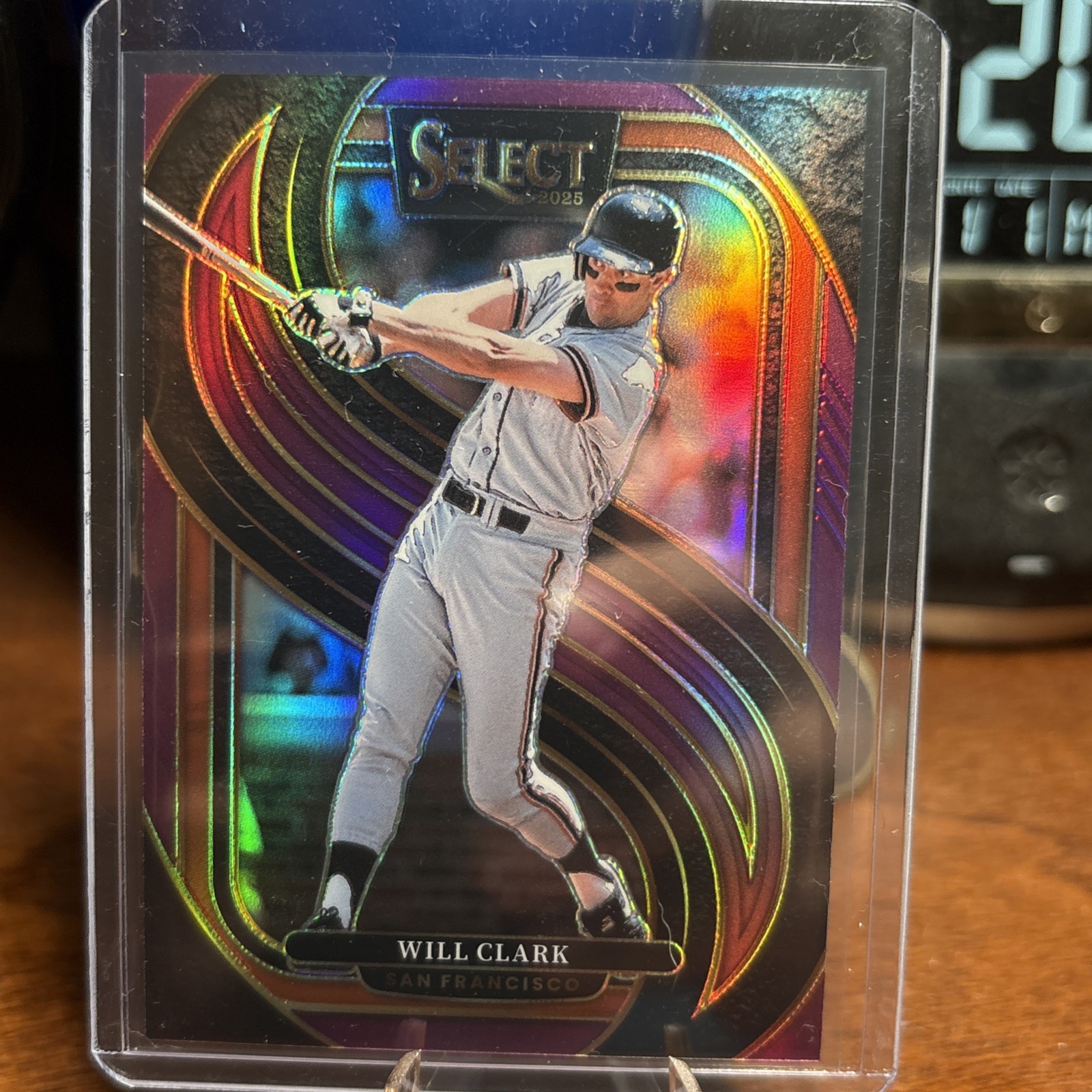 2025 Select Will Clark Purple Prizm /75 Premier Level Giants