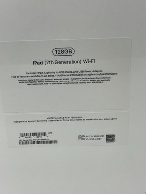Apple iPad (7th Generation) A2197 128 GB, Wi-Fi, 10.2 in - Gold