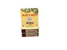 BURT  S BEES Shea aloe moisturizing lip balm 0.15oz, Three 2 packs NEW