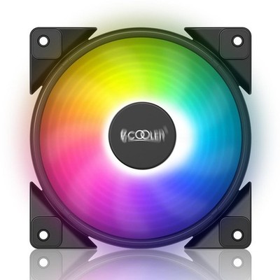 Pccooler 120mm Halo Gehäuselüfter in FRGB - Ventilator - 12 cm - 1000 RPM - 2000