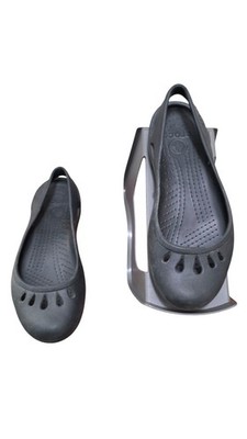 Crocs Women's Black Teardrop Slingbacks Flats W7 Casual Slip-On Shoes