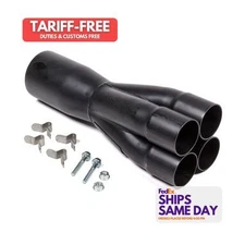 Dynatech 780-03510, One Black Steel 2-1/2 X 4-1/2 Merge Collector Performance Pa