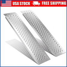 1/2-Pack 59" Heavy Duty Steel Shed Ramps, 440 Lbs Loading Ramps for Motorcycle
