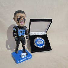 Penei Sewell Lions Bobblehead + 90 Seasons Coin STH Exclusive Lot