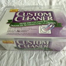 Custom Cleaner Home Dry Cleaning Kit Open Box Up To 20 Garments 5 Packs 2 Bags