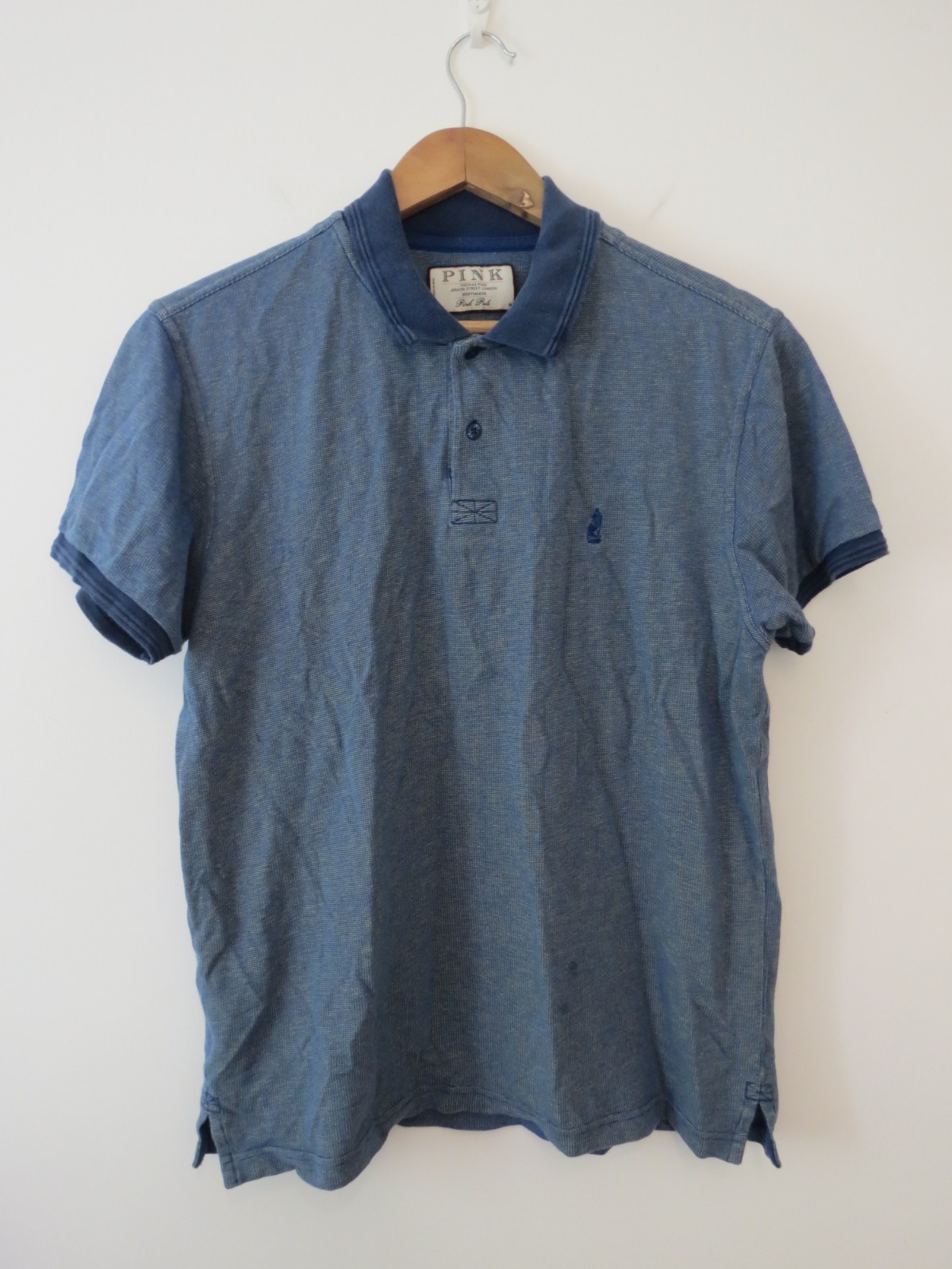 FILA Polo Thomas rosa blu medio manica corta cotone London Savile Row Jermyn