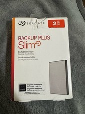 Seagate Backup Plus Slim 2TB External Hard Drive Portable HDD   Silver USB 3.0