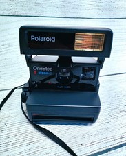 Vintage Polaroid One Step Close Up 600 Instant Film Camera With Strap - UNTESTED