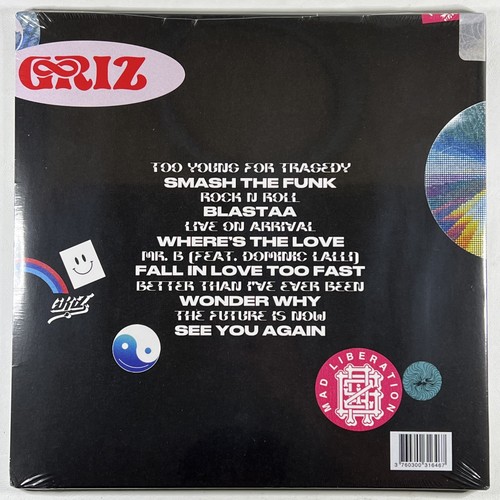 Griz “Mad Liberation” 2LP/Diggers Factory (Sealed) 2021 Reissue Red Blue Marble - Picture 2 of 2