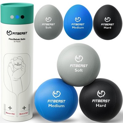 FitBeast Stress Balls for Adults, Squeeze Balls for Hand Therapy, 6Pack Hand ...
