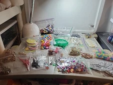Large Lot Of Beads Various Sizes And Colors Beads And More For Crafts