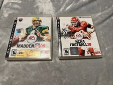 NCAA Football 10 & Madden NFL 09 (Sony PlayStation 3,PS3) 2 Game Lot