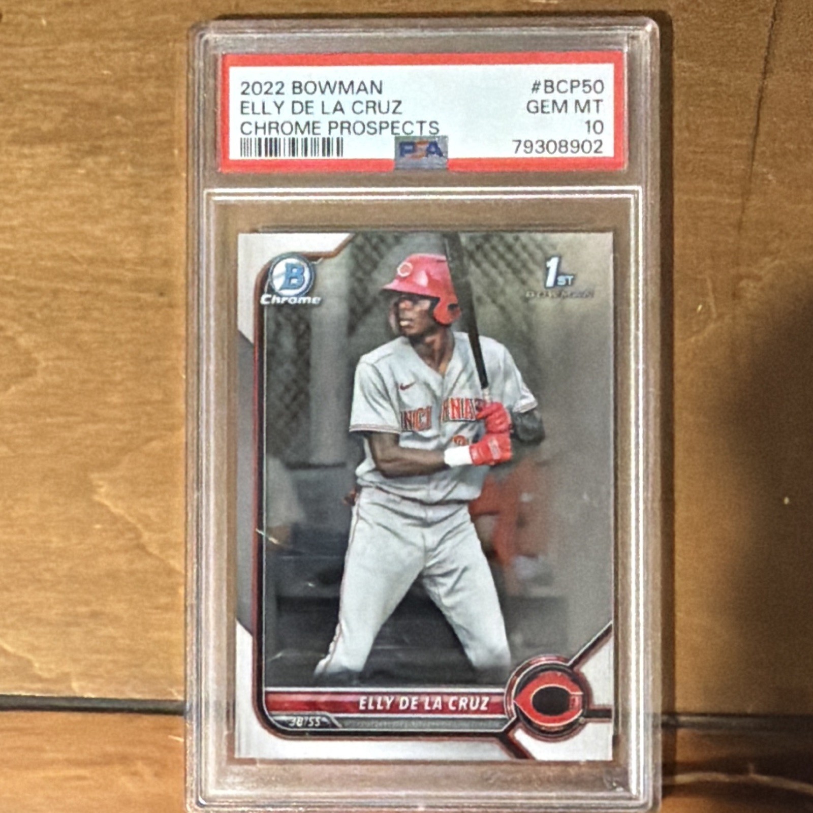 Bowman 2022 Chrome Prospects Elly De La Cruz #BCP-50 1st Bowman RC PSA 10 Reds