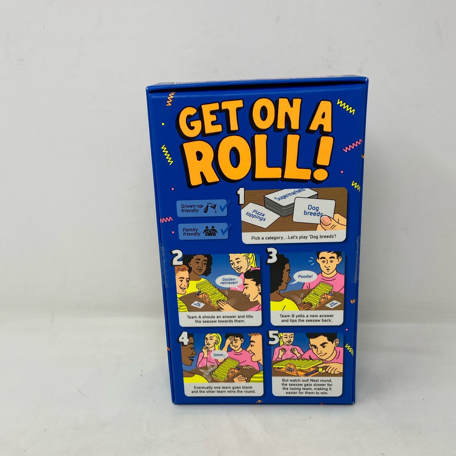 Big Potato Tilt 'n' Shout Party Game - Blue/Yellow Family Bo