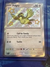 Pokémon TCG Pidgey 196/091 Paldean Fates Baby Shiny NM