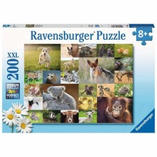 Ravensburger Kinderpuzzle Doux bébés animaux Enfants Puzzles 200 pièces XXL