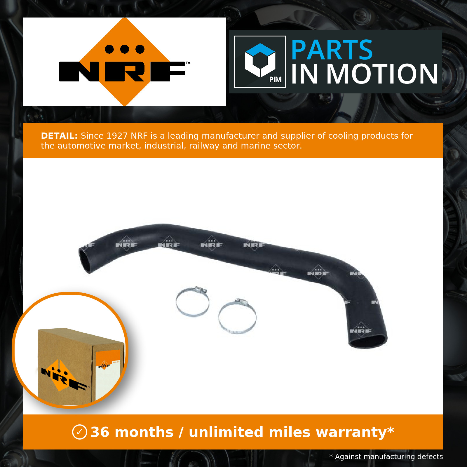 Turbo Hose 166392 NRF Charger 1503737 6C116C646BE Genuine Top Quality Guaranteed